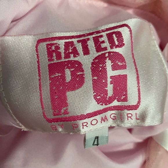 PromGirl Sheer-Bodice Floral Sequin Dress Size 4 - Picture 9 of 9